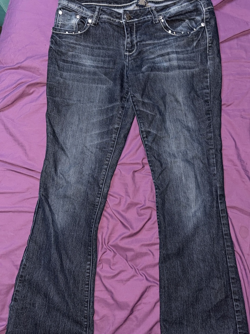 Women’s Dark Wash Bootcut Jeans - Dark Blue